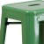 Flash Furniture CH-31320-30-GN-GG 30" Green Metal Indoor/Outdoor Barstool with Square Seat addl-8
