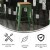 Flash Furniture CH-31320-30-GN-PL2T-GG 30" Green Metal Indoor/Outdoor Barstool with Teak Poly Resin Wood Seat addl-4