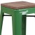 Flash Furniture CH-31320-30-GN-WD-GG 30" Green Metal Barstool with Square Wood Seat addl-10