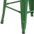 Flash Furniture CH-31320-30-GN-WD-GG 30" Green Metal Barstool with Square Wood Seat addl-11