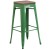 Flash Furniture CH-31320-30-GN-WD-GG 30" Green Metal Barstool with Square Wood Seat addl-2