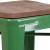 Flash Furniture CH-31320-30-GN-WD-GG 30" Green Metal Barstool with Square Wood Seat addl-9