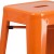 Flash Furniture CH-31320-30-OR-GG 30" Orange Metal Indoor/Outdoor Barstool with Square Seat addl-10