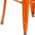 Flash Furniture CH-31320-30-OR-GG 30" Orange Metal Indoor/Outdoor Barstool with Square Seat addl-11
