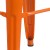 Flash Furniture CH-31320-30-OR-GG 30" Orange Metal Indoor/Outdoor Barstool with Square Seat addl-9