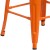 Flash Furniture CH-31320-30-OR-WD-GG 30" Orange Metal Barstool with Square Wood Seat addl-11