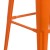 Flash Furniture CH-31320-30-OR-WD-GG 30" Orange Metal Barstool with Square Wood Seat addl-7