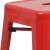 Flash Furniture CH-31320-30-RED-GG 30" Red Metal Indoor/Outdoor Barstool with Square Seat addl-11
