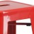 Flash Furniture CH-31320-30-RED-GG 30" Red Metal Indoor/Outdoor Barstool with Square Seat addl-7