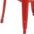 Flash Furniture CH-31320-30-RED-GG 30" Red Metal Indoor/Outdoor Barstool with Square Seat addl-8