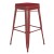 Flash Furniture CH-31320-30-RED-PL2R-GG 30" Red Metal Indoor/Outdoor Barstool with Red Poly Resin Wood Seat addl-2