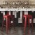 Flash Furniture CH-31320-30-RED-PL2R-GG 30" Red Metal Indoor/Outdoor Barstool with Red Poly Resin Wood Seat addl-7