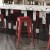 Flash Furniture CH-31320-30-RED-PL2R-GG 30" Red Metal Indoor/Outdoor Barstool with Red Poly Resin Wood Seat addl-8