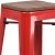 Flash Furniture CH-31320-30-RED-WD-GG 30" Red Metal Barstool with Square Wood Seat addl-10