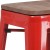Flash Furniture CH-31320-30-RED-WD-GG 30" Red Metal Barstool with Square Wood Seat addl-12