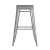 Flash Furniture CH-31320-30-SIL-PL2G-GG 30" Silver Metal Indoor/Outdoor Barstool with Gray Poly Resin Wood Seat addl-10