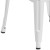 Flash Furniture CH-31320-30-WH-GG 30" White Metal Indoor/Outdoor Barstool with Square Seat addl-8