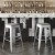 Flash Furniture CH-31320-30-WH-PL2G-GG 30" White Metal Indoor/Outdoor Barstool with Gray Poly Resin Wood Seat addl-7
