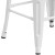 Flash Furniture CH-31320-30-WH-WD-GG 30" White Metal Barstool with Square Wood Seat addl-11