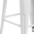 Flash Furniture CH-31320-30-WH-WD-GG 30" White Metal Barstool with Square Wood Seat addl-7