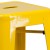 Flash Furniture CH-31320-30-YL-GG 30" Yellow Metal Indoor/Outdoor Barstool with Square Seat addl-10