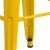 Flash Furniture CH-31320-30-YL-GG 30" Yellow Metal Indoor/Outdoor Barstool with Square Seat addl-8