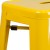Flash Furniture CH-31320-30-YL-GG 30" Yellow Metal Indoor/Outdoor Barstool with Square Seat addl-9