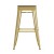 Flash Furniture CH-31320-30-YL-PL2T-GG 30" Yellow Metal Indoor/Outdoor Barstool with Teak Poly Resin Wood Seat addl-10