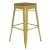 Flash Furniture CH-31320-30-YL-PL2T-GG 30" Yellow Metal Indoor/Outdoor Barstool with Teak Poly Resin Wood Seat addl-2