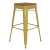 Flash Furniture CH-31320-30-YL-PL2T-GG 30" Yellow Metal Indoor/Outdoor Barstool with Teak Poly Resin Wood Seat addl-2