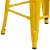 Flash Furniture CH-31320-30-YL-WD-GG 30" Yellow Metal Barstool with Square Wood Seat addl-11