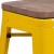 Flash Furniture CH-31320-30-YL-WD-GG 30" Yellow Metal Barstool with Square Wood Seat addl-12