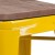 Flash Furniture CH-31320-30-YL-WD-GG 30" Yellow Metal Barstool with Square Wood Seat addl-7