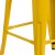 Flash Furniture CH-31320-30-YL-WD-GG 30" Yellow Metal Barstool with Square Wood Seat addl-8