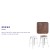 Flash Furniture CH-31320M1D-GG Rustic Walnut Wood Seat for Colorful Metal Bar Stool addl-2