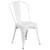 Flash Furniture CH-31330-2-30-WH-GG 23.75" Square White Metal Indoor/Outdoor Table Set with 2 Stack Chairs addl-4