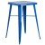 Flash Furniture CH-31330B-2-30GB-BL-GG23.75" Square Blue Metal Indoor/Outdoor Bar Table Set with 2 Stools with Backs addl-3