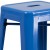 Flash Furniture CH-31330B-2-30SQ-BL-GG 23.75" Square Blue Metal Indoor/Outdoor Bar Table Set with 2 Square Seat Backless Stools addl-5