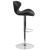 Flash Furniture CH-321-BK-GG Contemporary Black Vinyl Adjustable Height Barstool with Curved Back and Chrome Base addl-8