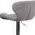 Flash Furniture CH-321-GYFAB-GG Contemporary Gray Fabric Adjustable Height Barstool with Curved Back and Chrome Base addl-7