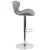 Flash Furniture CH-321-GYFAB-GG Contemporary Gray Fabric Adjustable Height Barstool with Curved Back and Chrome Base addl-8