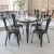 Flash Furniture CH-51040-29-BK-GG 31.75" Square Black Metal Indoor/Outdoor Table addl-1