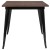 Flash Furniture CH-51040-29M1-BK-GG 31.5" Square Black Metal Indoor Table with Walnut Rustic Wood Top addl-4