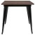 Flash Furniture CH-51040-29M1-BK-GG 31.5" Square Black Metal Indoor Table with Walnut Rustic Wood Top addl-4