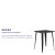 Flash Furniture CH-51040-40-BQ-GG 31.5" Square Black-Antique Gold Metal Indoor/Outdoor Bar Height Table addl-3