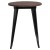 Flash Furniture CH-51080-29M1-BK-GG 24" Round Black Metal Indoor Table with Walnut Rustic Wood Top addl-4