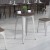 Flash Furniture CH-51080-29M1-SIL-GG 24" Round Silver Metal Indoor Table with Walnut Rustic Wood Top addl-1