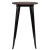 Flash Furniture CH-51080-40M1-BK-GG 24" Round Black Metal Indoor Bar Height Table with Walnut Rustic Wood Top addl-4