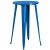 Flash Furniture CH-51080BH-2-30CAFE-BL-GG 24" Round Blue Metal Indoor/Outdoor Bar Table Set with 2 Cafe Stools addl-3