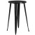 Flash Furniture CH-51080BH-2-30VRT-BK-GG 24" Round Black Metal Indoor/Outdoor Bar Table Set with 2 Vertical Slat Back Stools addl-3